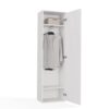 Modern Entryway Hall Tree with Wardrobe, Drawers & Coat Rack