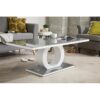 Scottsmoor Unique Halo High Gloss Coffee Table - Modern Design Living Room Table