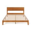 Sade Vintage Wood Bed Frame with Headboard