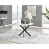 Eubanks Luxury Metal and White Gloss Round Dining Table - Modern Statement Design