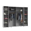 Debarr 4 Door Manufactured Wood Wardrobe