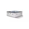 Wave Garda 4-Person Eco Foam Square Hot Tub with Integrated Heater, Pebble White