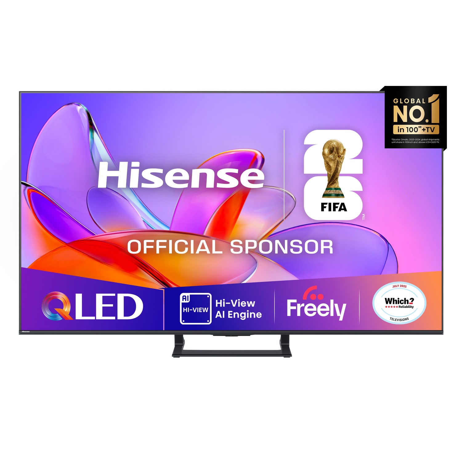 Hisense 65A6QTUK 65-inch 4K UHD LED Smart TV with Freely