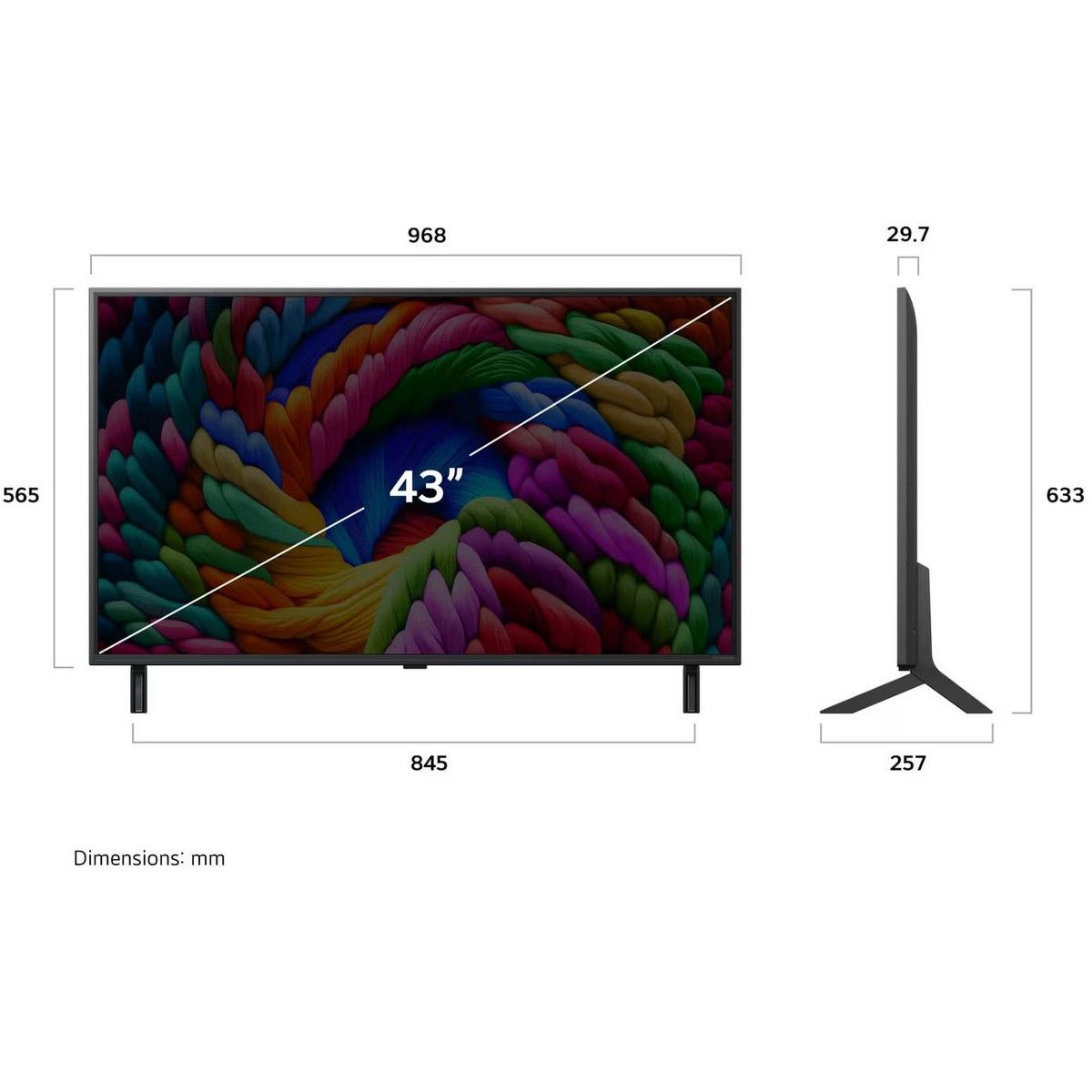 LG 43NANO90A6B 43-inch 4K UHD NanoCell Smart TV - Image 2