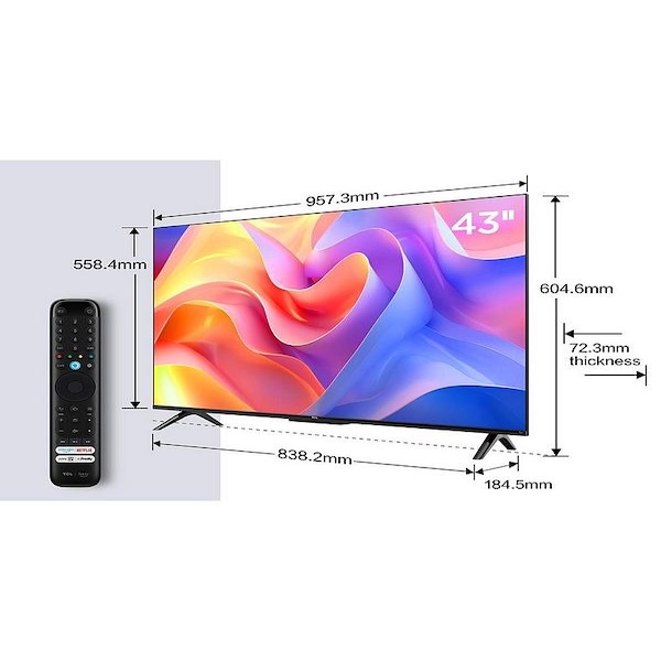 TCL 43PF650K 43-inch 4K UHD LED Fire TV with Freely - Image 2