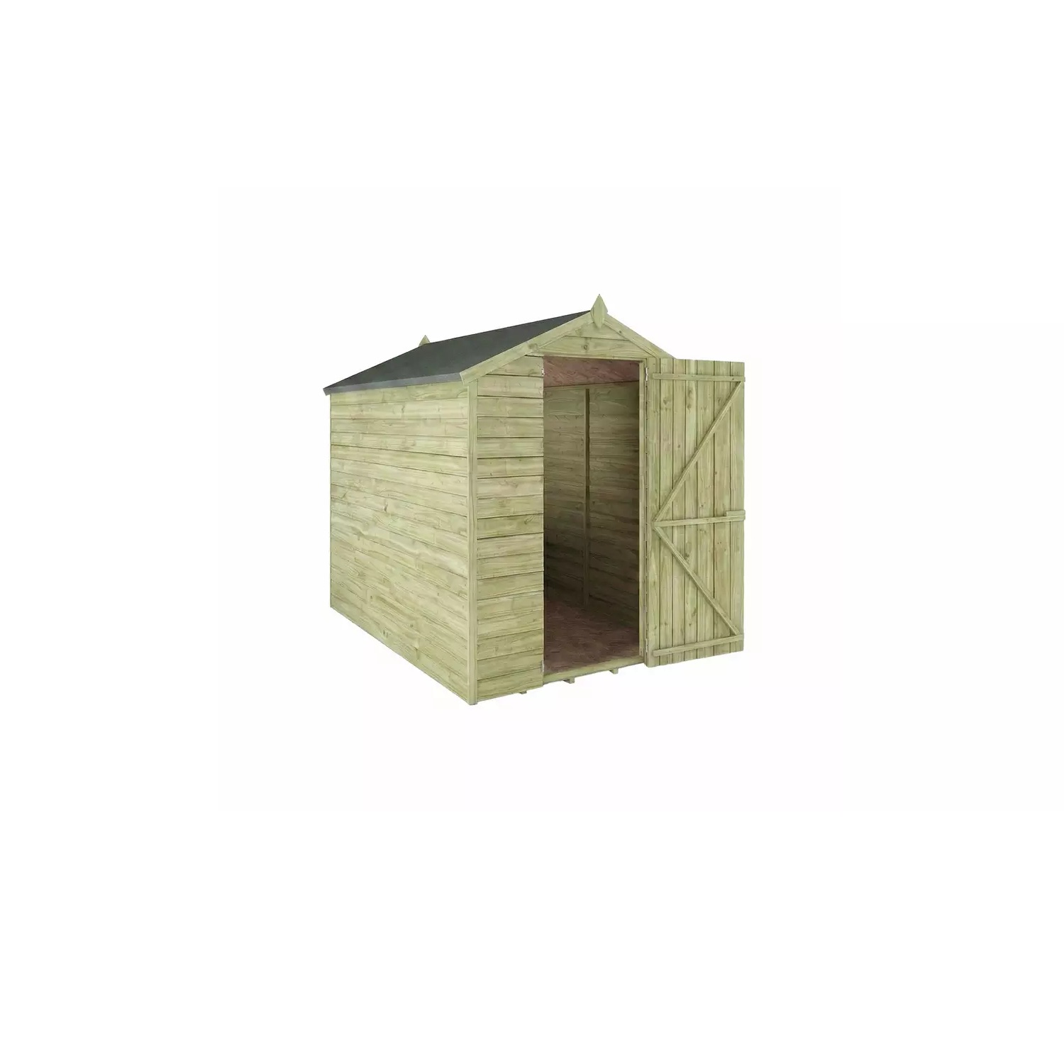 Mercia 7 x 5ft Windowless Overlap Timber Shed with Floor