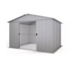 YardMaster 10 x 13ft Galvanised Metal Garden Shed with Anchor Kit