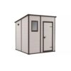Keter Manor 6 x 6ft Brown Resin Pent Shed with Window and Floor