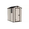 Keter Manor 4 x 6ft Brown Resin Apex Shed with Window
