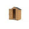 Forest Garden 5 x 3ft Windowless Overlap Apex Shed with Floor