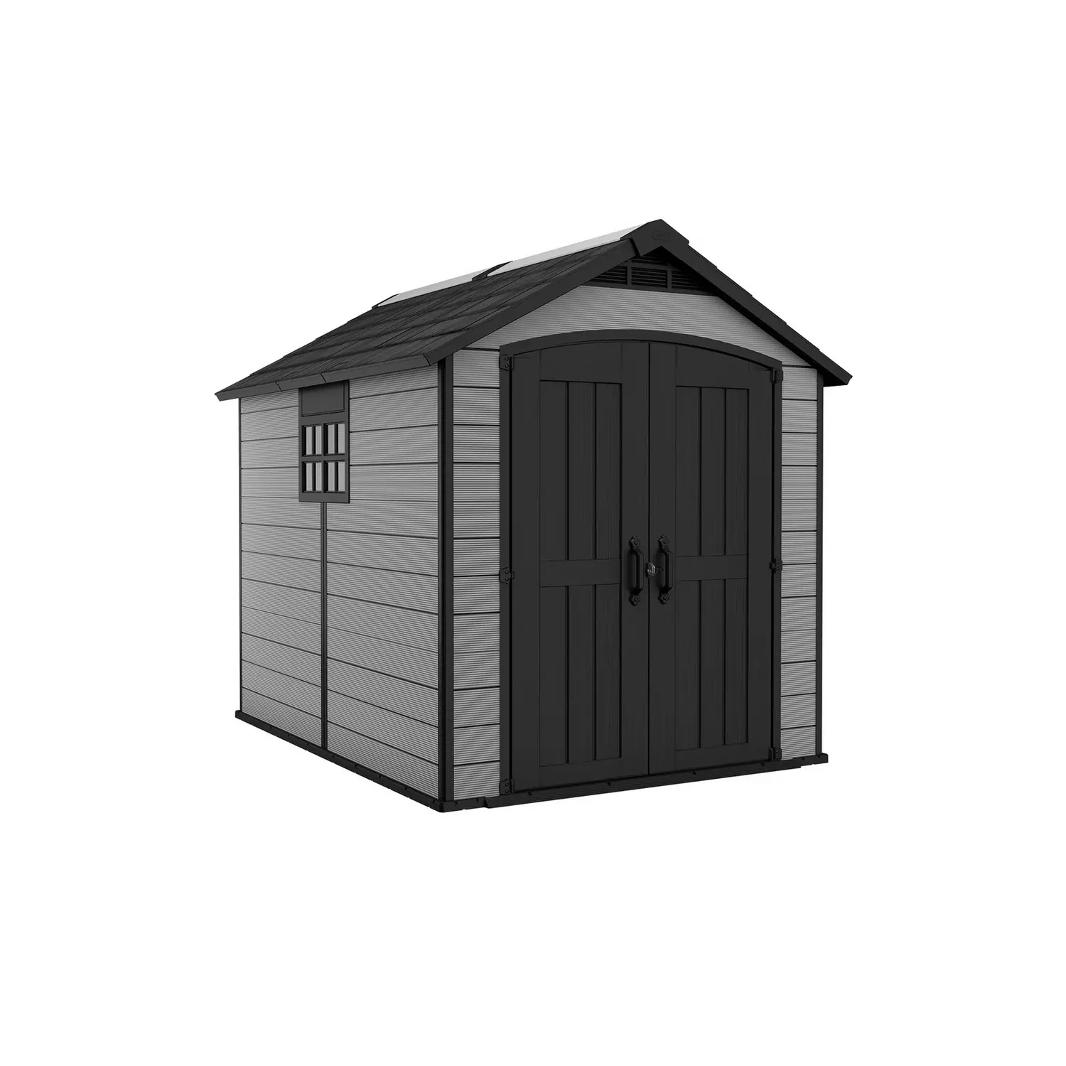 Keter Premier 7.5 x 9ft Double-Wall Apex Shed with Floor and Window