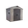 Keter Factor 8 x 6ft Beige and Brown Resin Shed with Skylight
