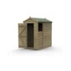 Forest Garden 6 x 4ft Overlap Timber Apex Shed with Side Window