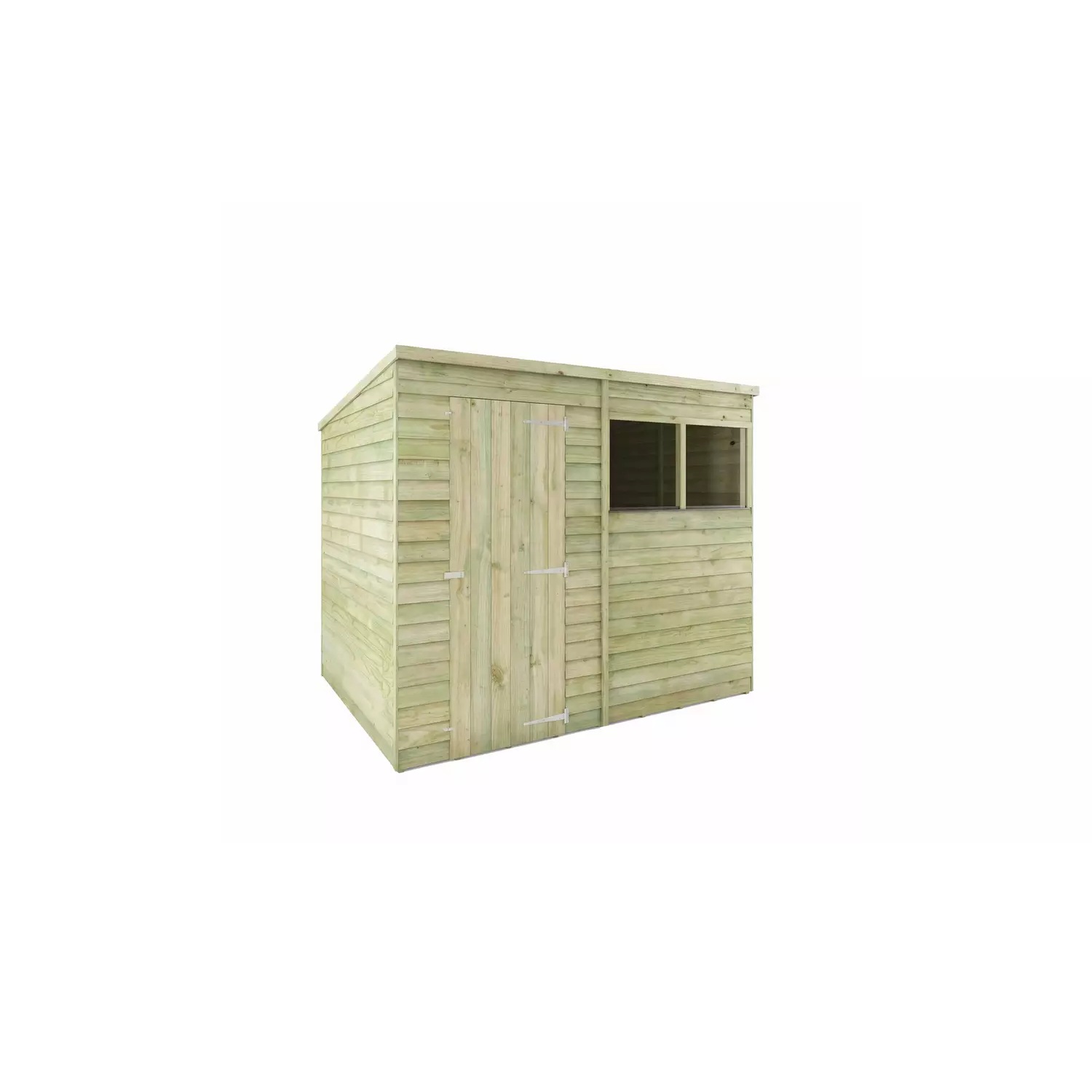 Mercia 8 x 6ft Overlap Timber Pent Shed with Window and Floor - Image 2