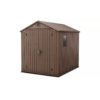 Keter Darwin 6 x 8ft Brown Composite Resin Shed with Side Window