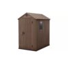 Keter Darwin 4 x 6ft Brown Composite Resin Apex Shed with Window