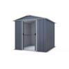 YardMaster Castleton 6 x 7ft Metal Apex Shed with Sliding Doors
