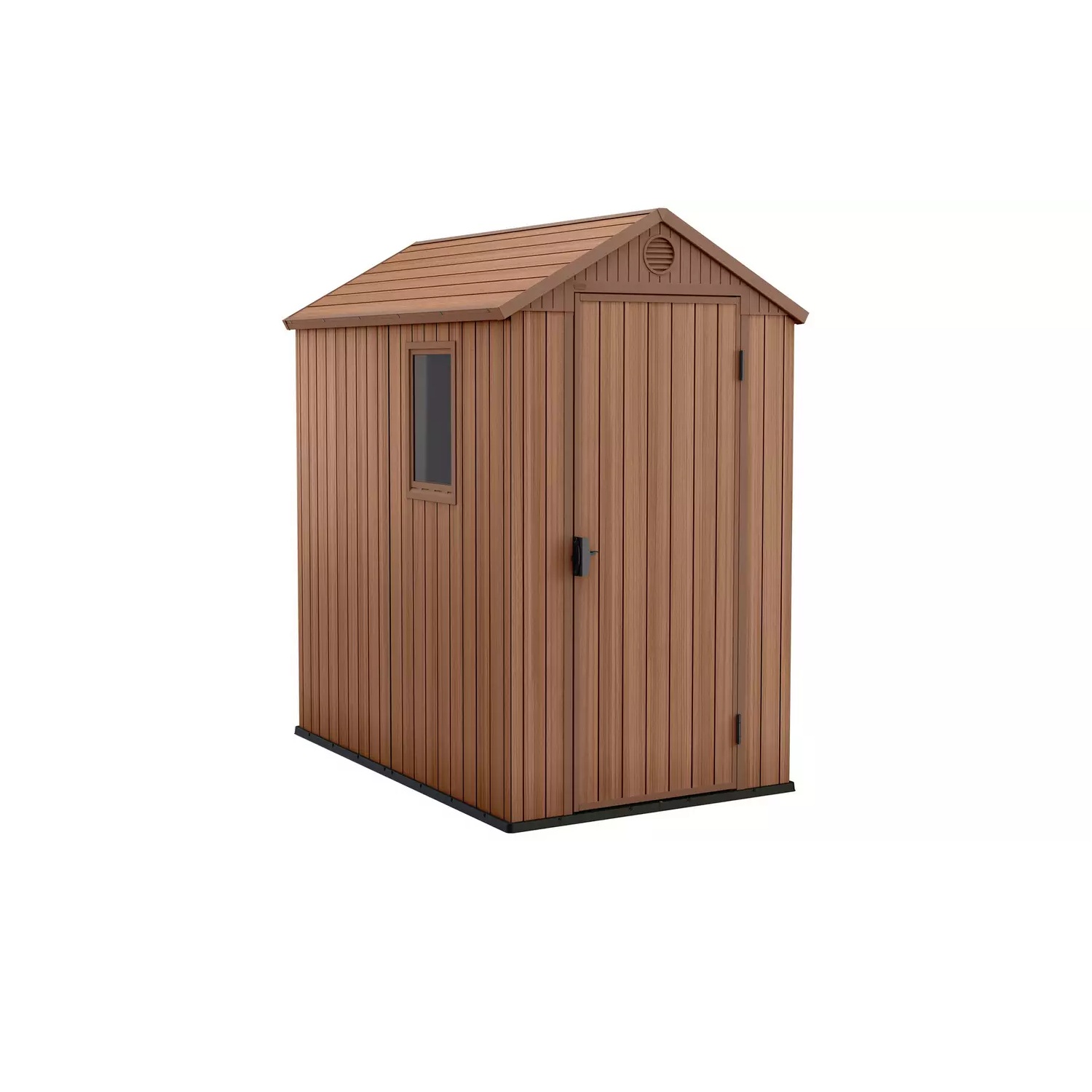 Keter Darwin 4 x 6ft Brown Evotech Resin Shed with Window and Floor