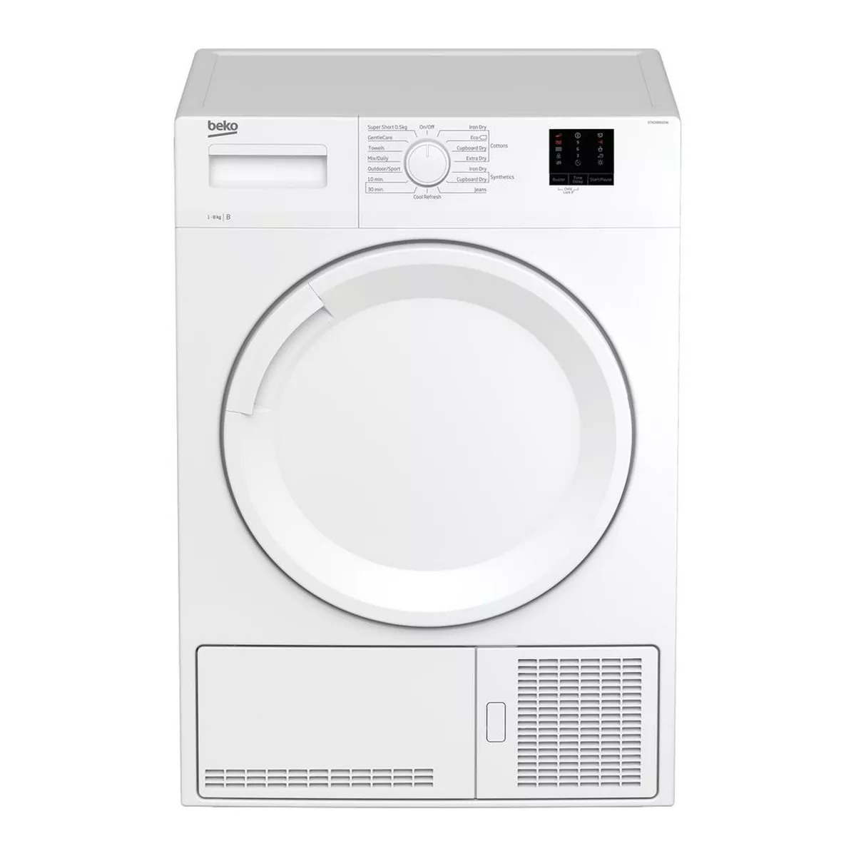Beko DTKCE90021W 9kg Condenser Tumble Dryer – Sensor Dry, 15 Programmes, White