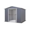 YardMaster Castleton 8 x 7ft Metal Apex Shed with Lockable Sliding Doors