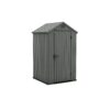 Keter Darwin 4 x 4ft Green Evotech Resin Shed with Double Doors