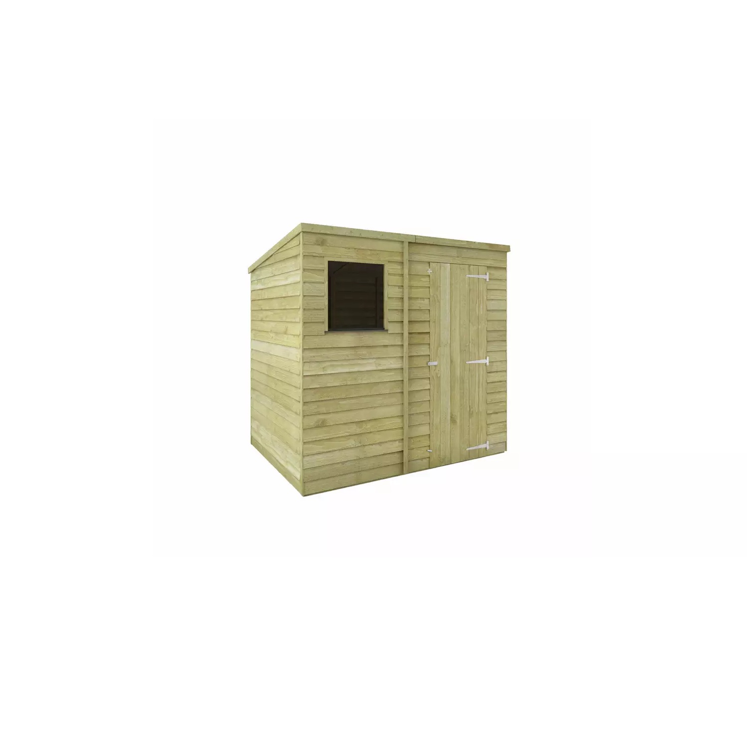 Mercia 7 x 5ft Overlap Timber Pent Shed with Window and Floor