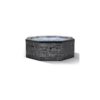 Wave Como 6-Person Eco Foam Octagonal Hot Tub with Integrated Heater, Flint Grey